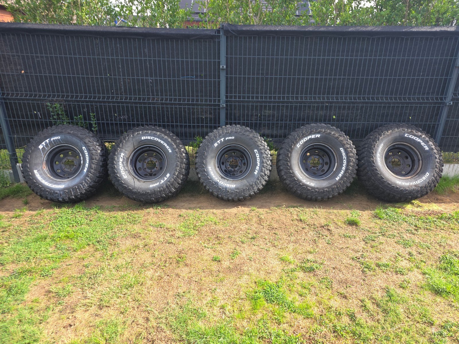 5 Pneus Cooper Discoverer STT Pro 35x12.50R15 LT + Jantes tô, Autres dimensions, Pneu(s), Enlèvement, Utilisé