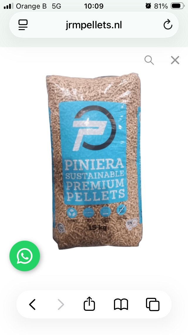 Piniera premium pellets, Ophalen, Zo goed als nieuw