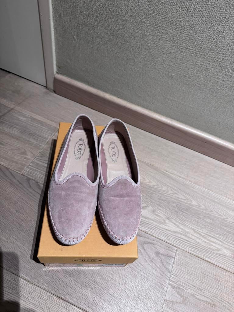 Tod’s loafers, Enlèvement ou Envoi, Rose, Porté, Ballerines