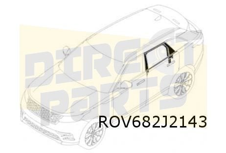 Range Rover Velar (6/17-) Sierlijst boven Rechts achterporti, Neuf, Land Rover, -, -