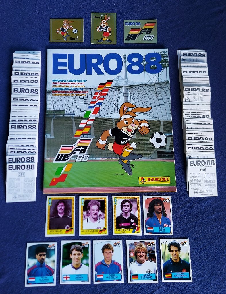 Panini album ' Euro 1988 leeg album + alle losse stickers ', Enlèvement ou Envoi, Neuf, Plusieurs autocollants