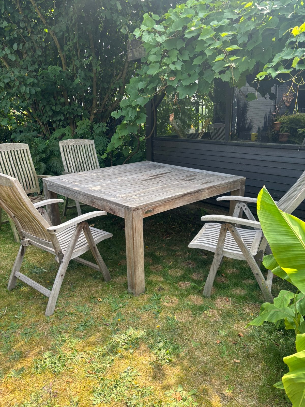 Royal Arrow teak tuinset, Tuin en Terras, Ophalen, 4 zitplaatsen, Eettafel, Hardhout