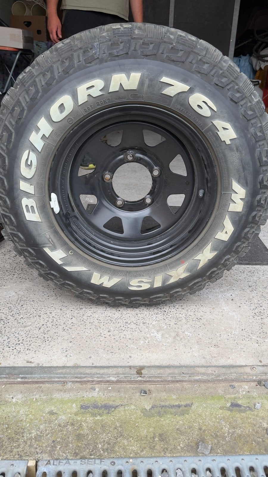 TE KOOP: 5 MAXXIS MT-764 BIGHORN-banden DOTZ DAKAR 15 velgen, Ophalen, 15 inch, Banden en Velgen, Nieuw