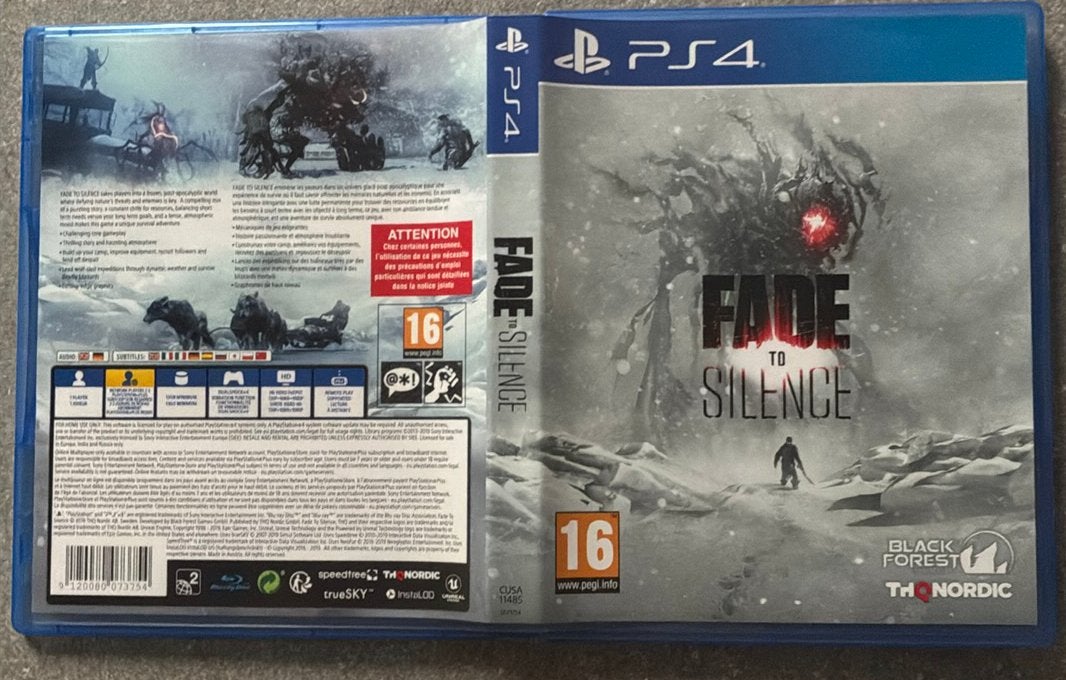 PS4 Fade to silence sony playstation 4 spel game, Ophalen of Verzenden, Zo goed als nieuw