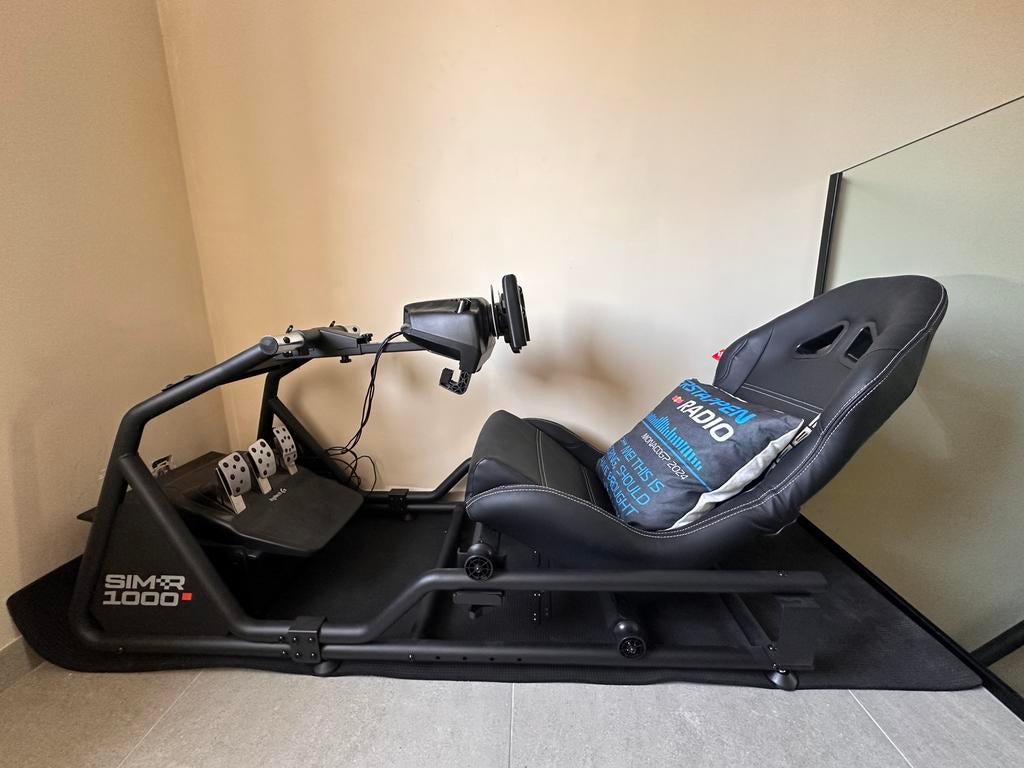 COMPLETE RACESET (stoel - F1 stuur - pedalen), Ophalen, Zo goed als nieuw