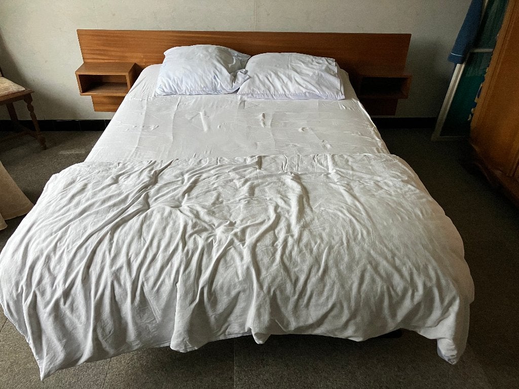 Bed - Tweepersoons, Ophalen, Gebruikt, Tweepersoons, 200 cm