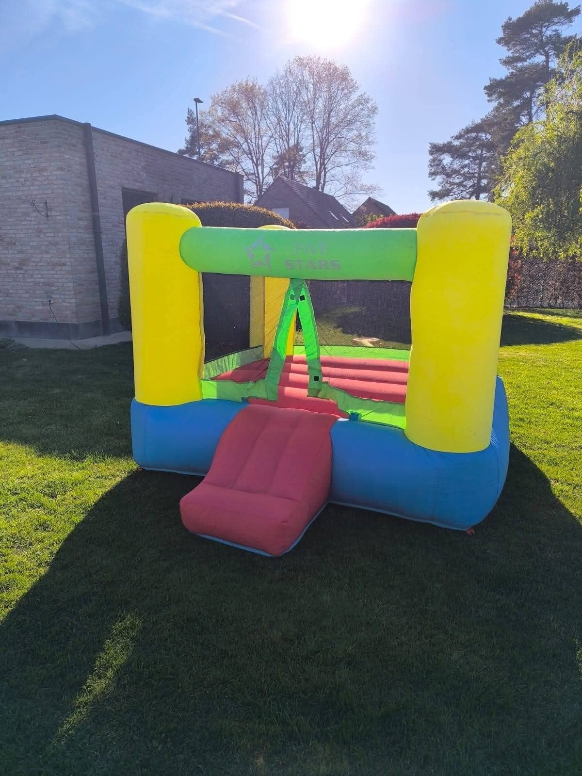 springkasteel met kleine schuifaf, Ophalen