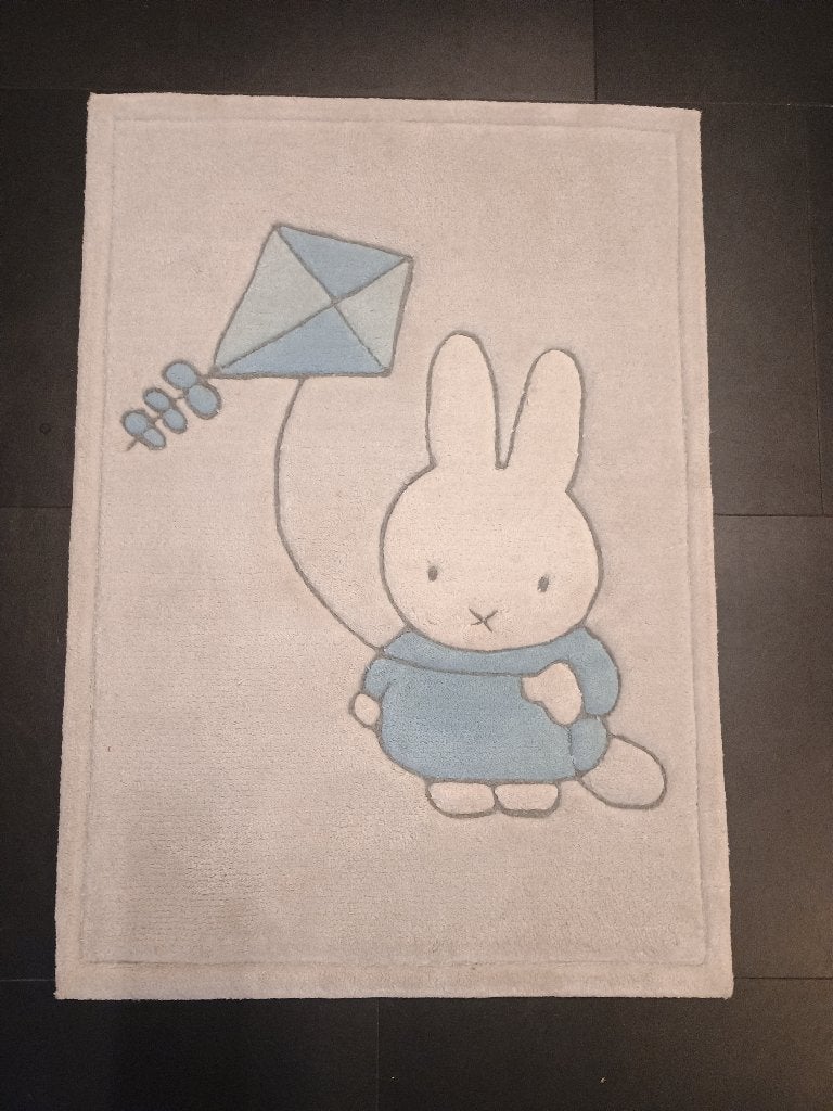 Vintage Desso Nijntje Karpet  – Nijntje met vlieger 90*60 cm, Vintage, 50 à 100 cm, Enlèvement, Utilisé