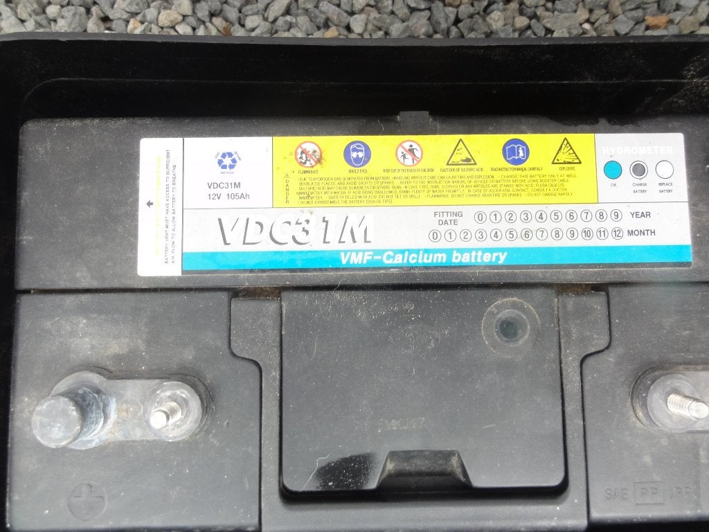 Batterij 12v 105 Ah, Auto-onderdelen, Accu's en Toebehoren, Ophalen, Gebruikt