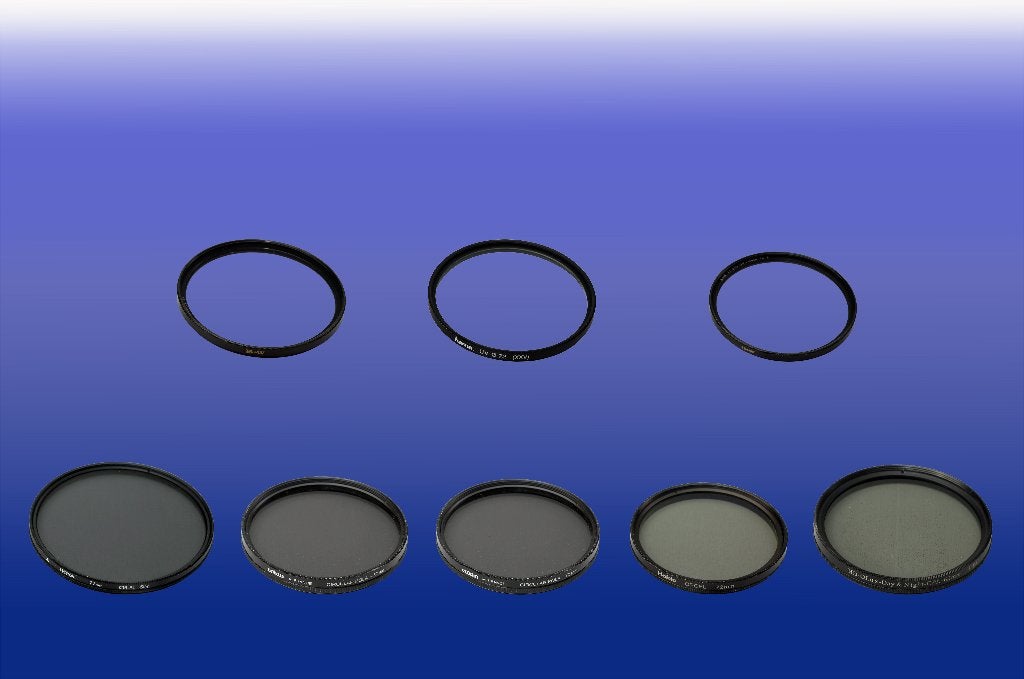 8 OBJECTIEFFILTERS 62MM - 67 MM - 72 MM - 77 MM, Polarisatiefilter, 60 tot 70 mm, B&W, Ophalen of Verzenden