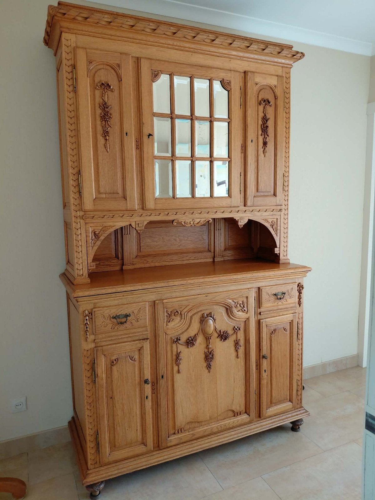 Antieke kast eik 140 x 54 x 230, Enlèvement