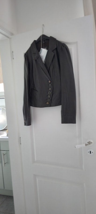 Zeer zachte leren jas van chocolade, Maat 38/40 (M), 1060 Clothes, Bruin, Nieuw