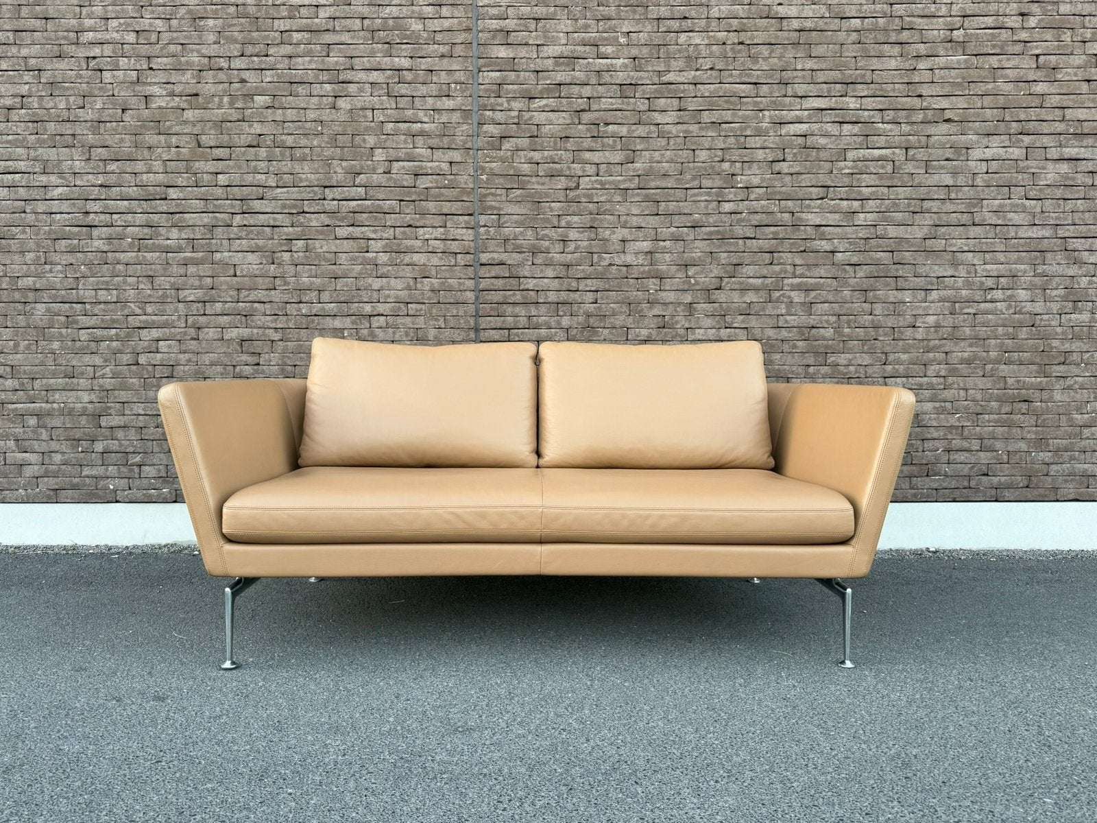 Vitra Suita 2-zits Sofa door Antonio Citterio, Ophalen of Verzenden, Zo goed als nieuw, Leer, Minotti cassina rolf benz knoll tulip eames jori leolux