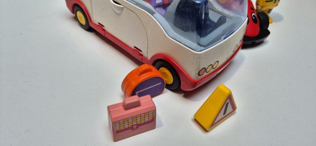 Playmobil 123 bus en racewagen, Ophalen of Verzenden, Gebruikt, Los Playmobil