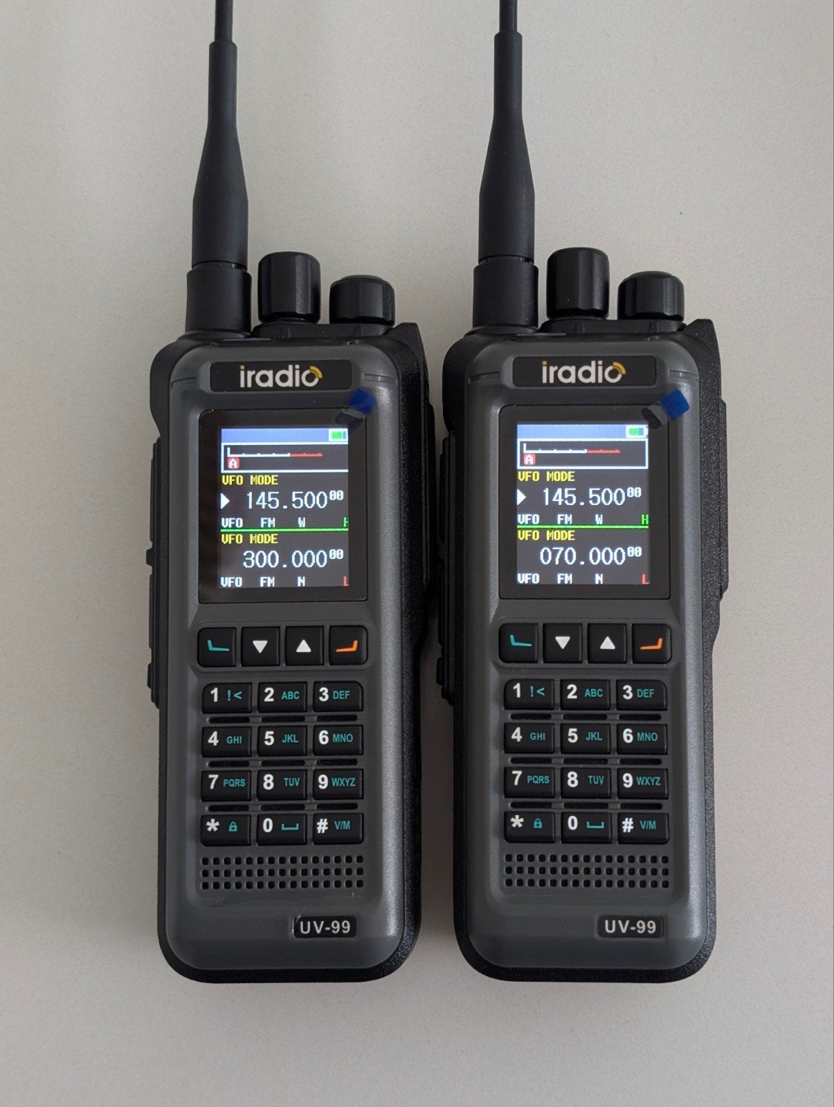 iradio UV99 high power 4band NIEUW! €140 voor de 2, Telecommunicatie, Ophalen of Verzenden, Nieuw, Portofoon of Walkie-talkie