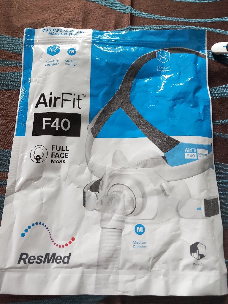 Masque facial complet CPAP RESMED Airfit F40, Enlèvement, Neuf