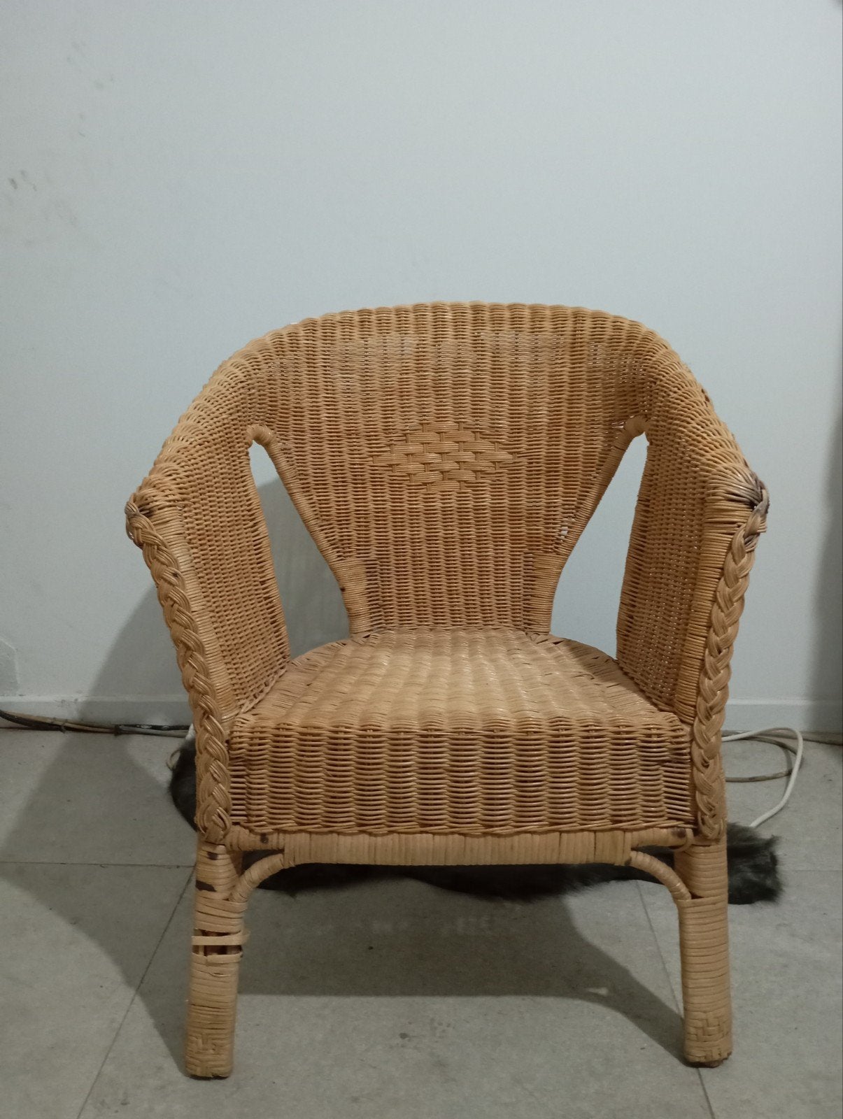 Fauteuil chaise en rotin, Maison & Meubles, Enlèvement