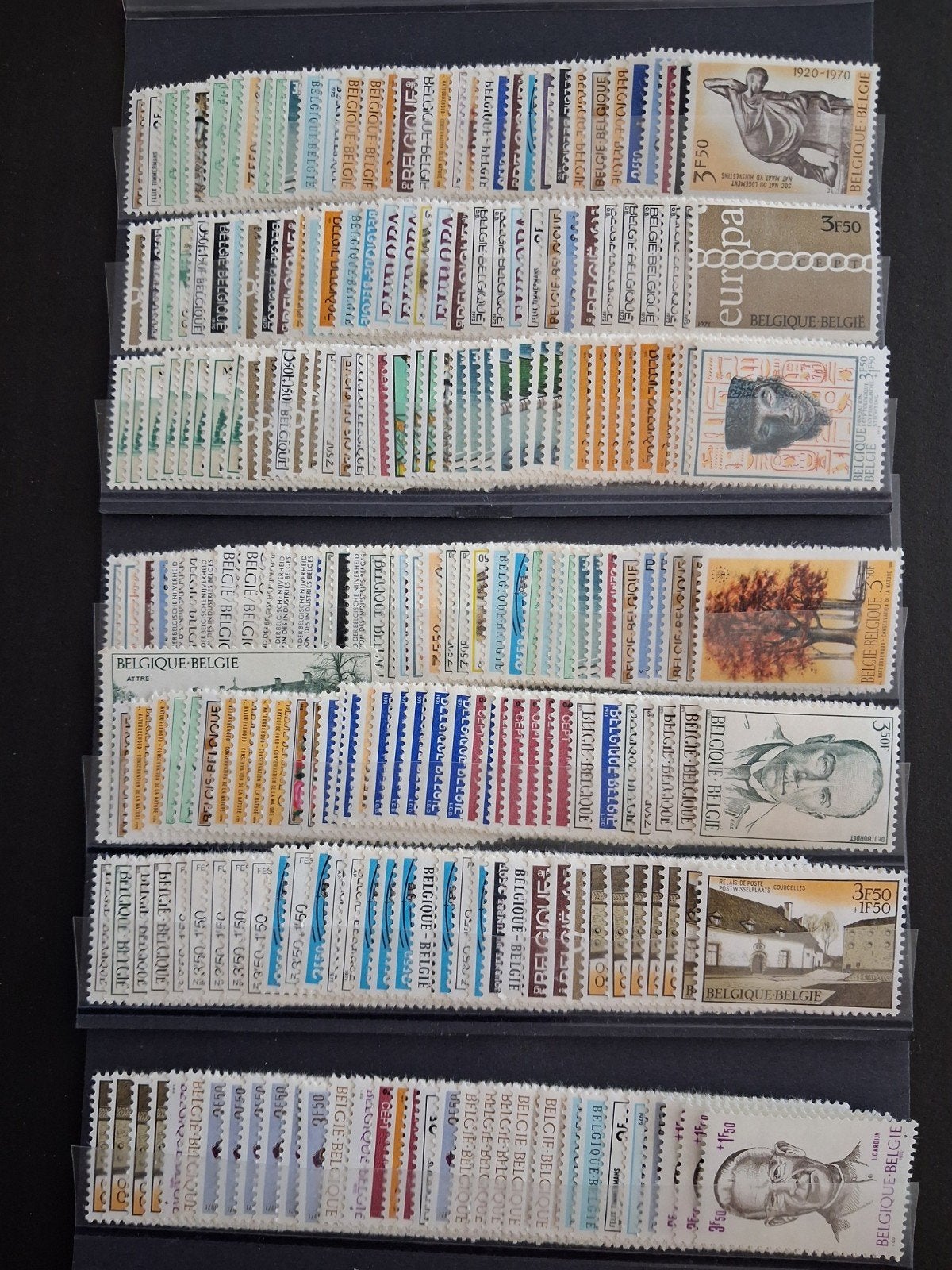 Plakzegels 3,50 Bfr postfris Originele gom, Verzenden, Zonder stempel, Postfris, Postfris