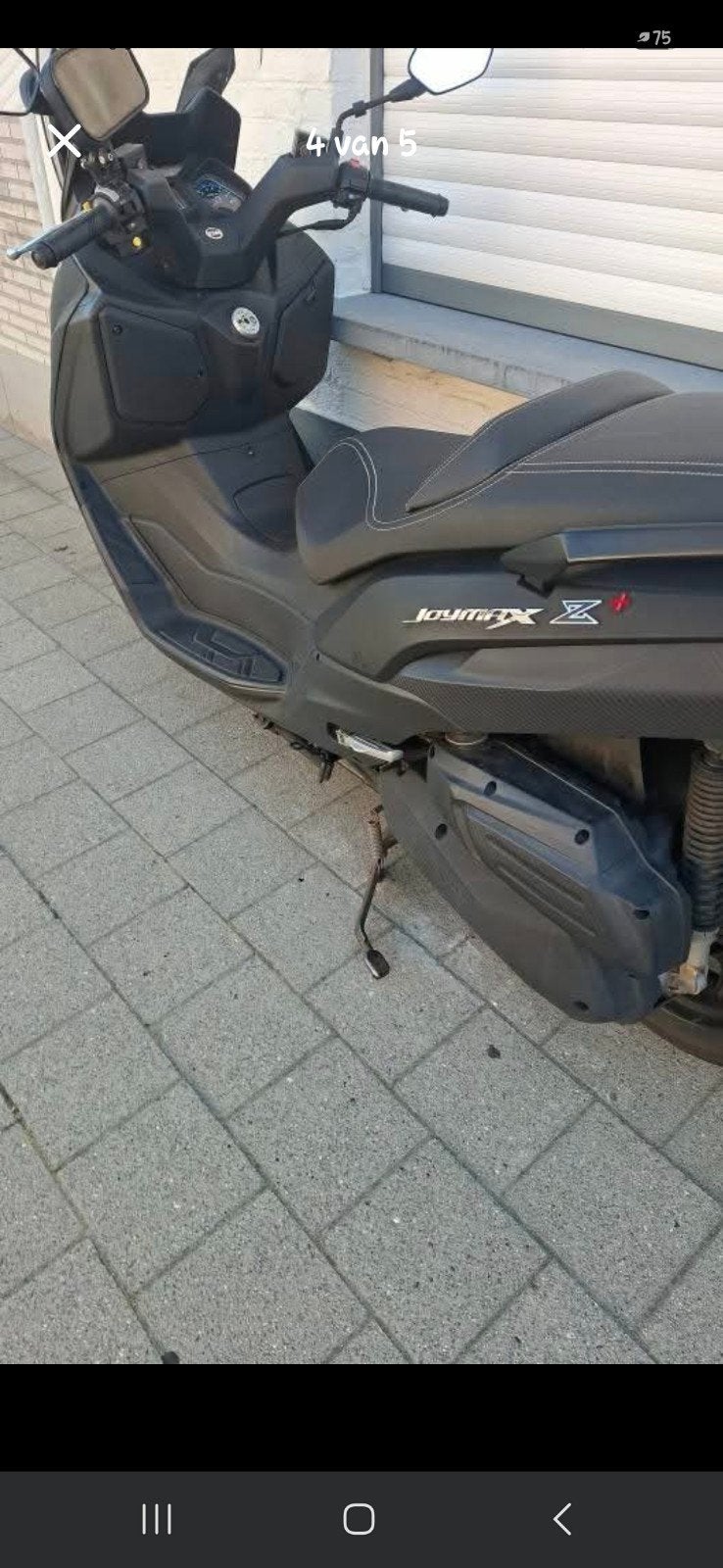 Moto scooter 300 cc, Enlèvement