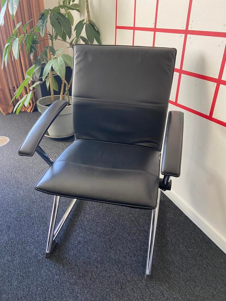 Grammer Office leren stoelen (10 stuks), Ophalen, Zo goed als nieuw