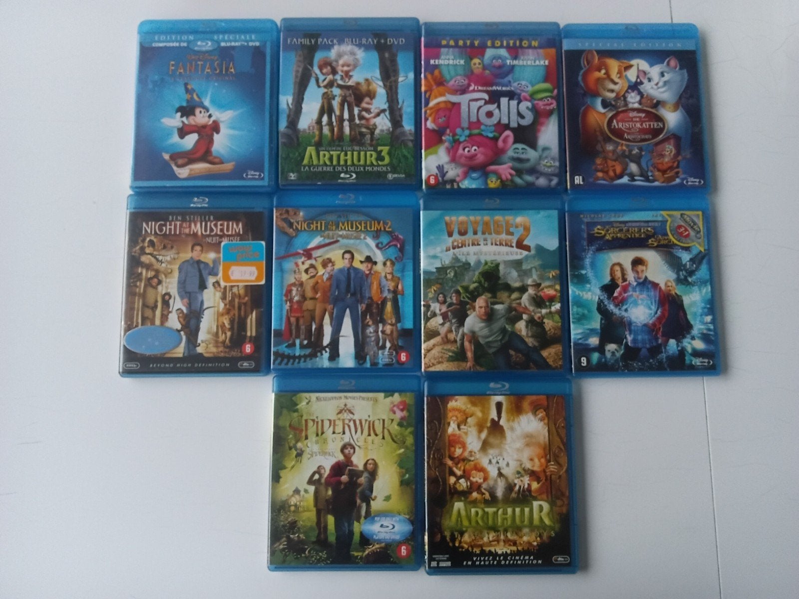 lot de 10 blu-ray + 10 dvd, Enlèvement, Blu-ray, Enfants et Jeunesse