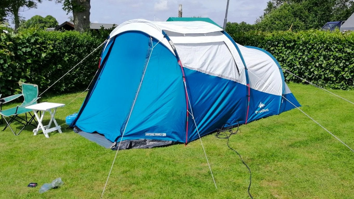 Quechua arpenaz 4.1, Caravans en Kamperen, Ophalen, Zo goed als nieuw