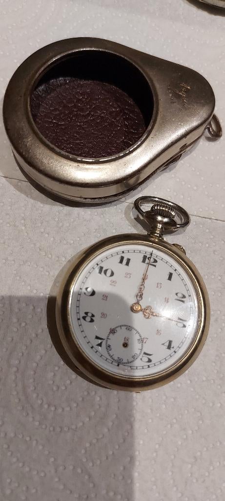 mooie Zakhorloge, Handtassen en Accessoires, Horloges | Antiek, Ophalen of Verzenden, Staal, Zakhorloge, 1900 tot 1930