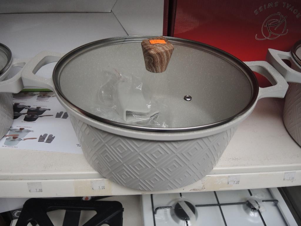 Pan wit 28 cm nieuw!, Ophalen, Qw, @, Keramische plaat