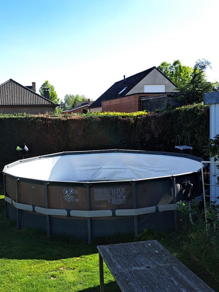 Intex zwembad (549 x 132) met groot afdekzeil, Ophalen, Afdekzeil