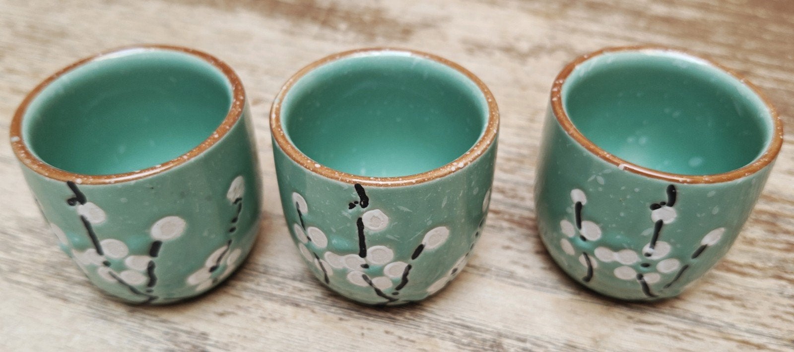 Japanse Sake Shotglaasjes, Maison & Meubles, Enlèvement, Comme neuf, Poterie, Verre ou Verres
