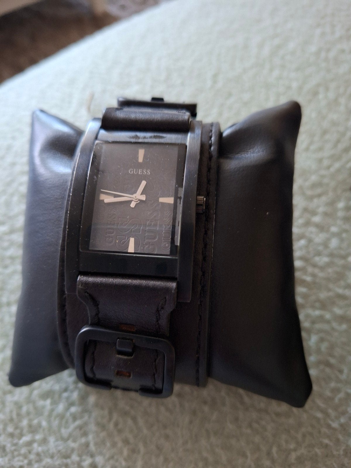 Giessenlanden mannen uurwerk, Overige materialen, Leer, Polshorloge, Zo goed als nieuw