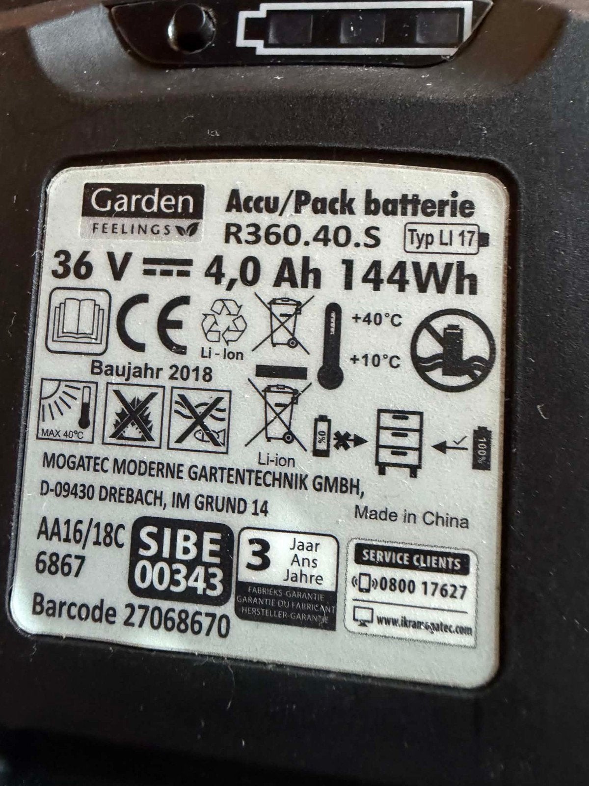 ZOEK oplader voor accu grasmachine garden feelings, Tuin en Terras, Grasmaaiers, Ophalen