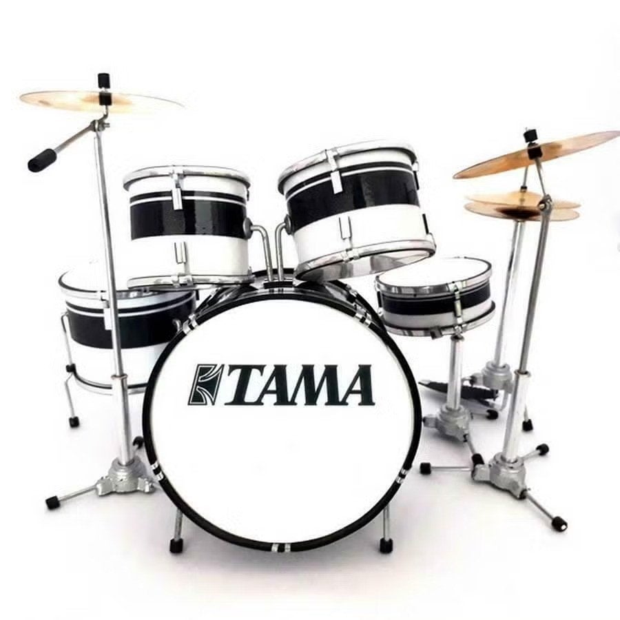 Miniatuur decoratief Tama zwart-wit drumstel, Ophalen of Verzenden, Nieuw