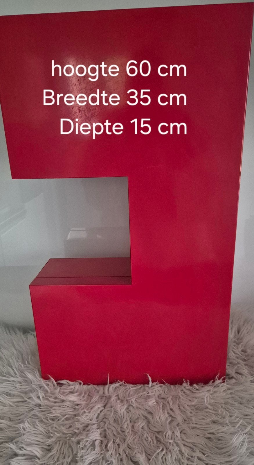 Vintage Ikea Ätran design wandkastje Eva&Peter Moritz Rood, Verzamelen, Ophalen