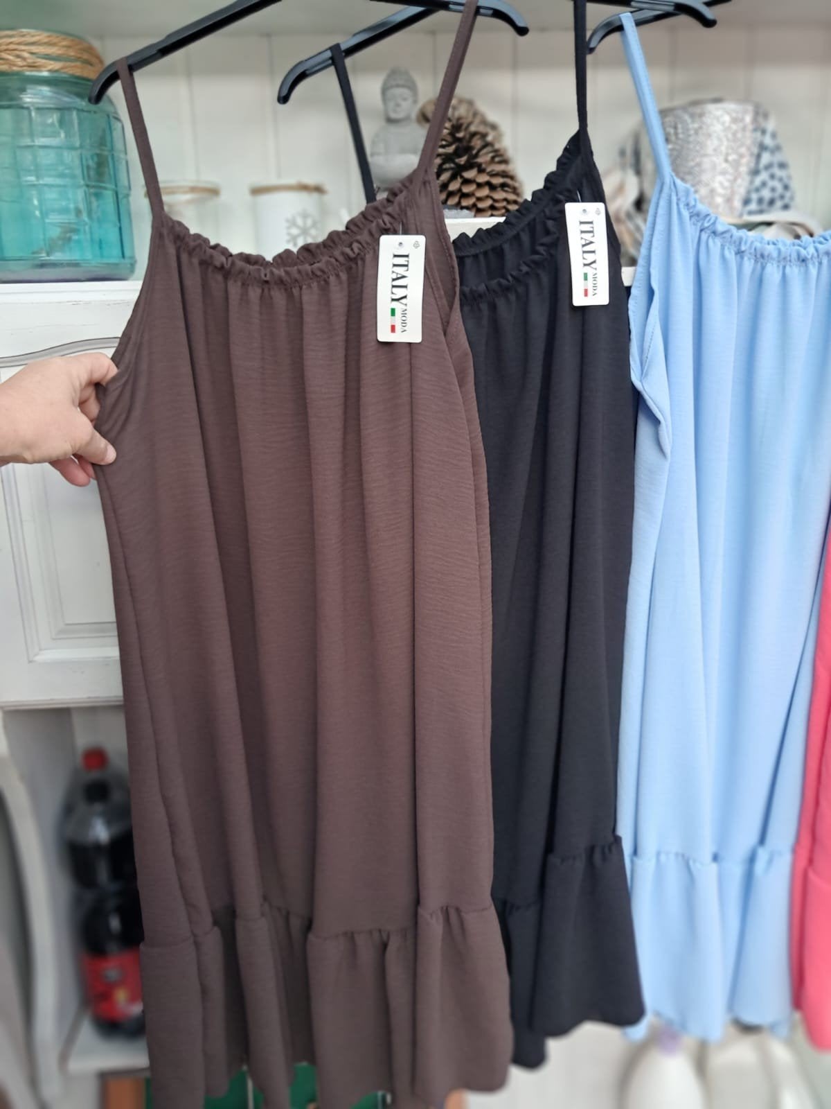 Prachtige zomerjurk mt 40 tot 48 dragen, Kleding | Dames, Beige, Maat 42/44 (L), Nieuw, Ophalen of Verzenden