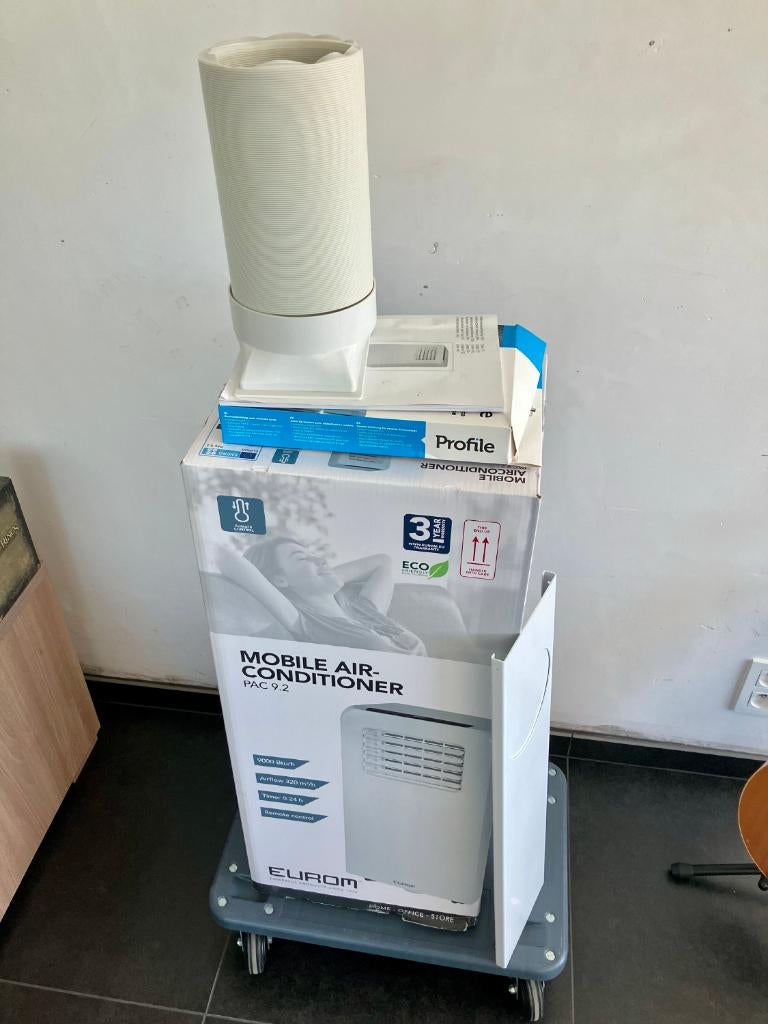 EUROM Mobiele Airconditionair PAC 9.2, Ophalen, Timer, 3 snelheden of meer, Zo goed als nieuw