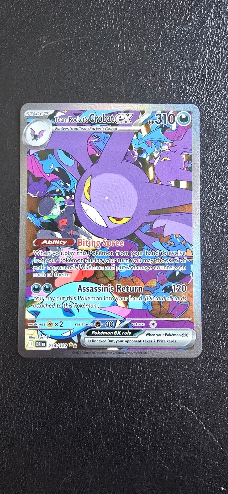 Pokemon Team Rocket Crobat EX Ungraded perfect Card, Ophalen, Nieuw, Losse kaart, Foil