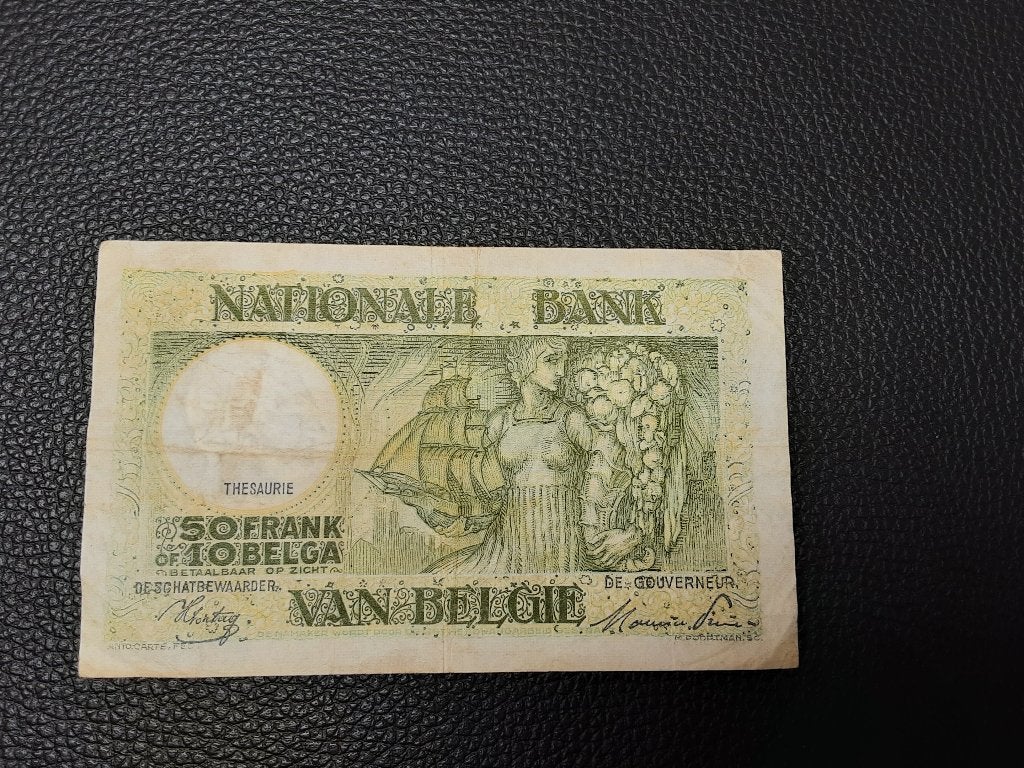 Belgique ; 50 francs/10 Belga (Sontag/Frére). (réf 004)., Enlèvement ou Envoi, Billets en vrac