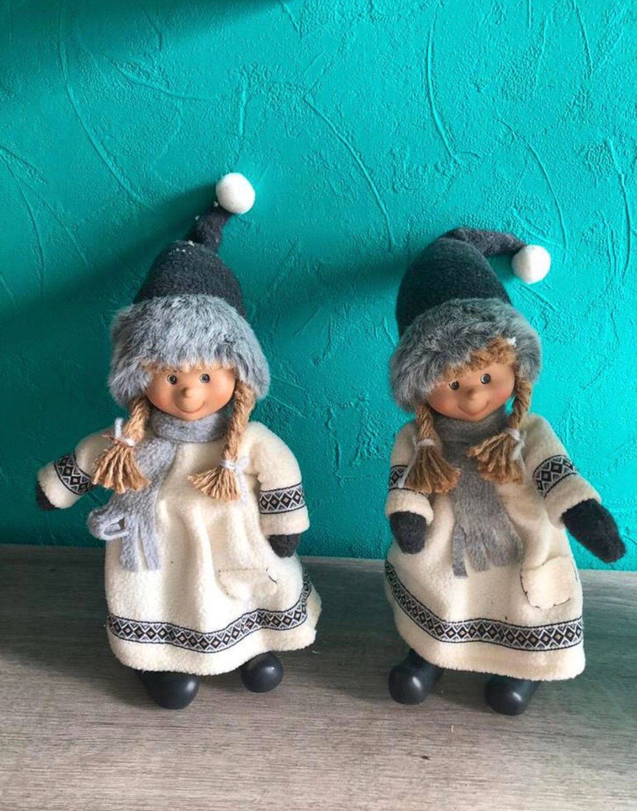 2 kerstpoppen / beelden, Diversen, Ophalen, Zo goed als nieuw
