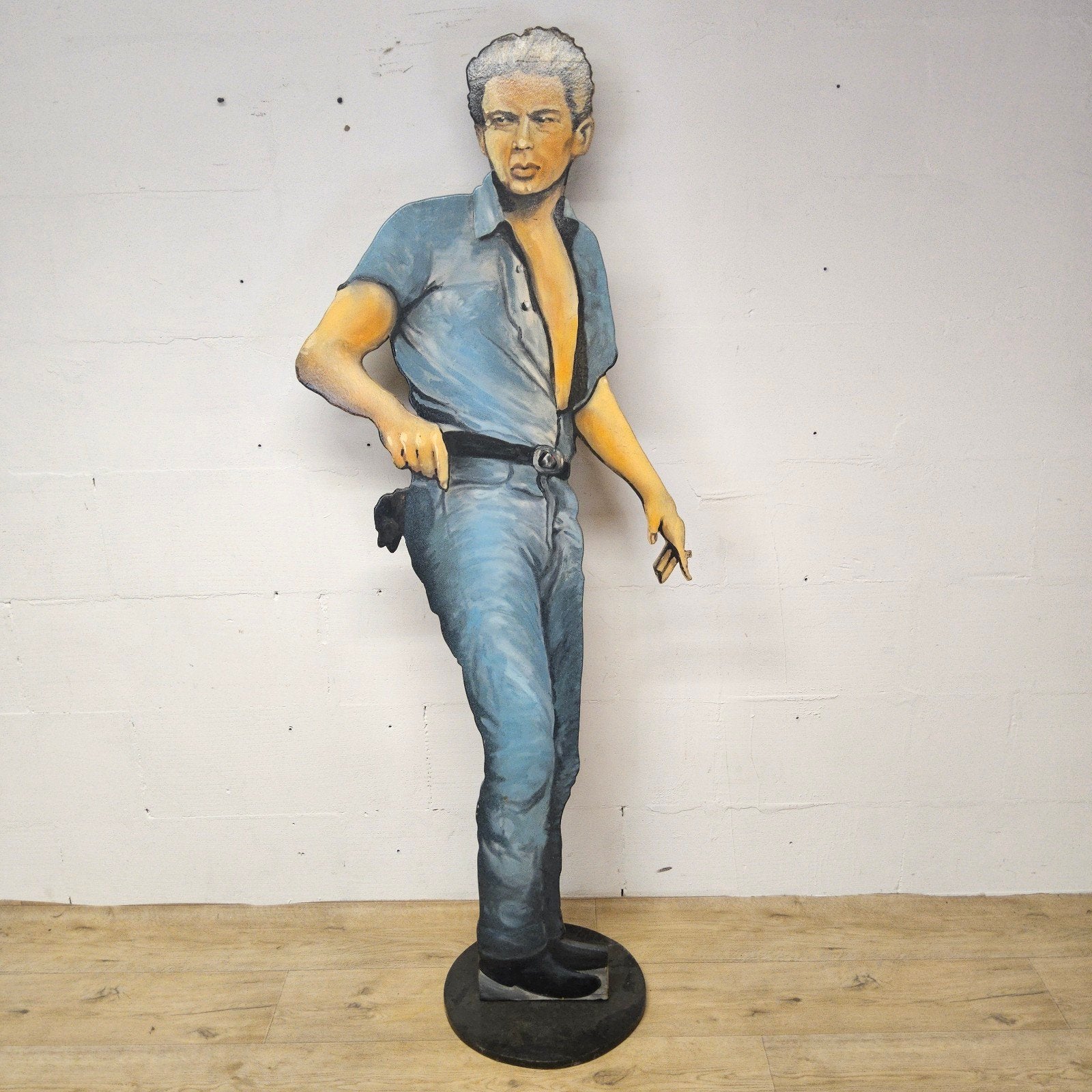 Planche James Dean en bois faite à la main, figurine et déco, Collections, Musique, Artistes & Célébrités, Utilisé, Autres types