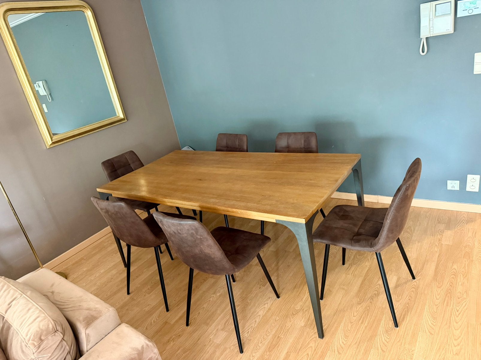 Table à manger et table basse, Maison & Meubles, Enlèvement, Utilisé, Métal