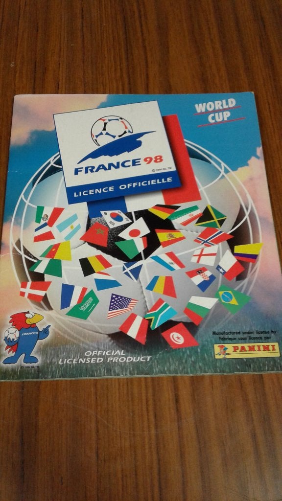 panini stickers WK Frankrijk 98, Ophalen of Verzenden, Nieuw, Meerdere stickers