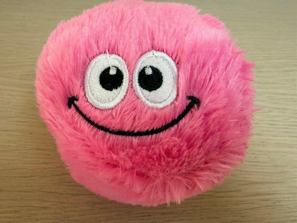 Pluche bal smiley, Dieren en Toebehoren, Hondenspeelgoed, Ophalen of Verzenden, Nieuw, Apporteerspeelgoed, Overige merken
