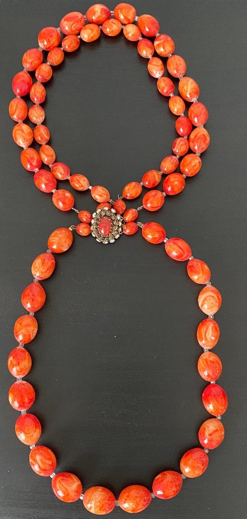Collier Vintage des Années 50/60, Bijoux, Sacs & Beauté, Bijoux anciens, Enlèvement ou Envoi, Autres matériaux, Collier