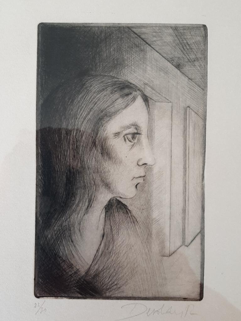 Roger Devolder - ets - getekend en genummerd, Antiek en Kunst, Kunst | Etsen en Gravures, Ets, Genummerd, Ophalen of Verzenden