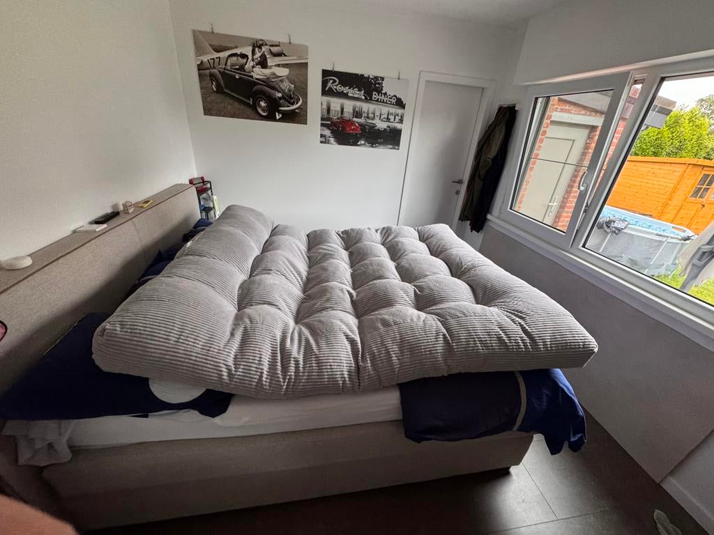 Bananair futon, Ophalen, Tweepersoons, Zo goed als nieuw, 200 cm