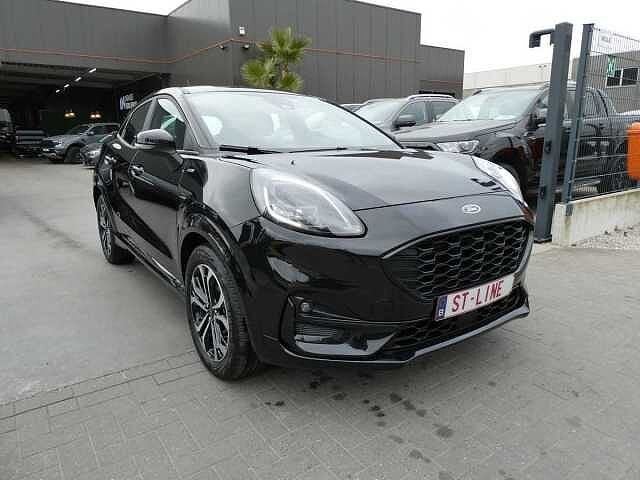 Ford Puma ST-line 1.0 i MHEV Hybride 125pk Camera '24, Auto's, Puma, Euro 6, Zwart, Bedrijf