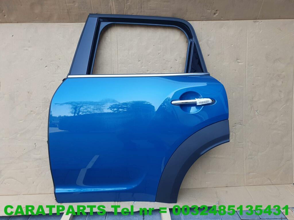 7438597 F60 portier f60 deur mini countryman C2M Island Blue, Gebruikt, Deur, Customer.service@mini.co.uk, Achter