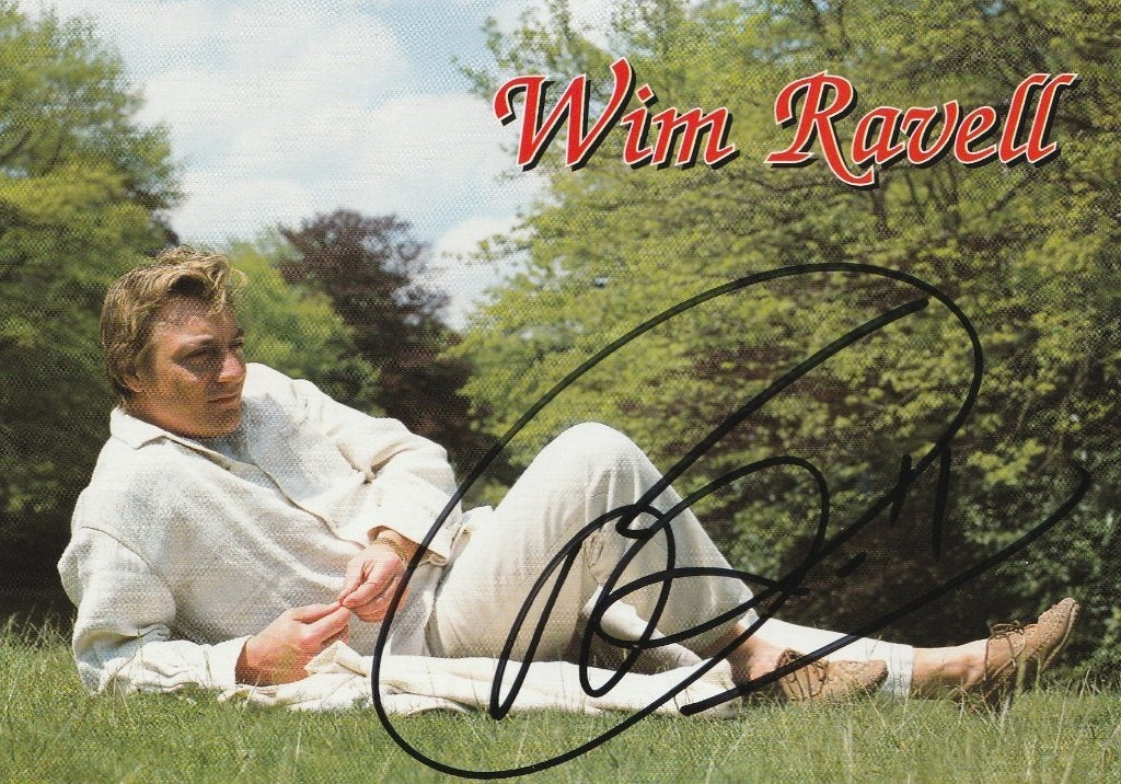 Wim Ravell - foto met handtekening - 1996, Verzamelen, Verzenden, Zo goed als nieuw, Foto of Kaart, Gesigneerd