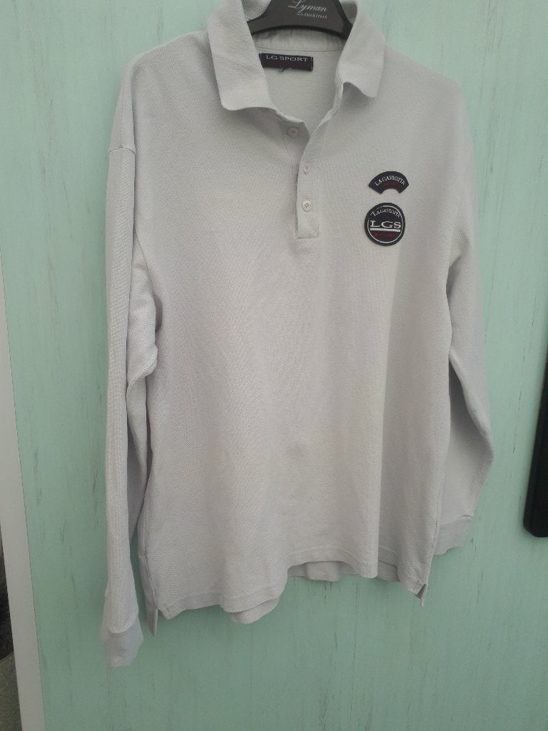heel mooi polo hemd pastelblauw heren La Gaviotta Sport, Ophalen